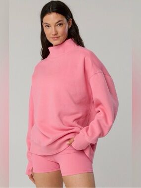 NWT OFFLINE By Aerie Cloud Fleece Oversized Mockneck Sweatshirt